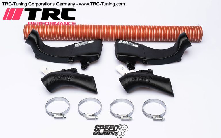 SPEED Engineering 13654 Bremsenkühlungs-Kit Vorderachse für Toyota GR Supra A90 mit Luftkanälen Schlauch und Schellen