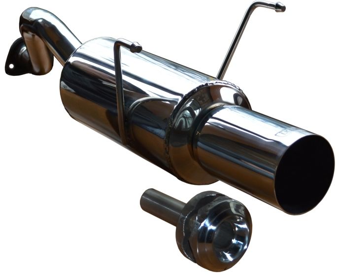 CARTUNER 110108 Edelstahl Sport-Endschalldämpfer Honda Civic EJ1 EJ2 100 mm - Produktansicht
