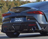 HKS Super Turbo Auspuffanlage Toyota Supra A90 3.0 B58 31029-AT004 - Montageansicht