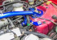 Hardrace Hauptbremszylinder-Stütze Honda Civic V Q0434 – LHD ohne ABS – Montagebeispiel